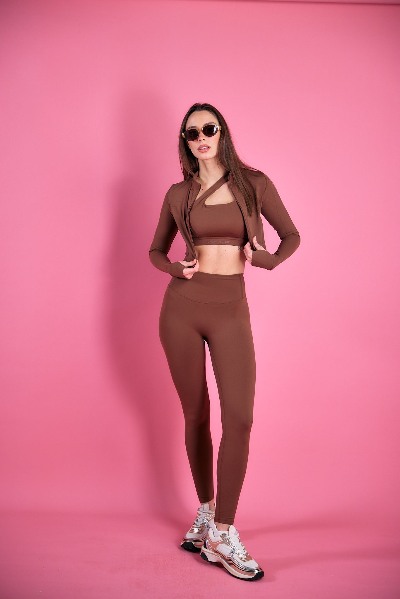 SILK SOFSKIN SCULPT ZIP JACKET in mocha mousse