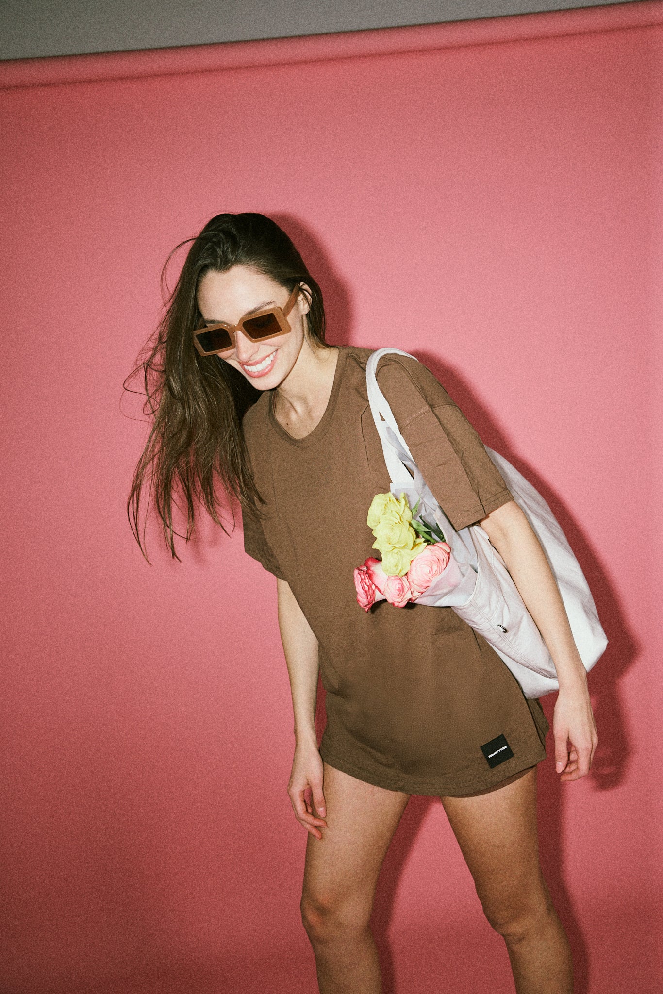 HC Signature Oversized T-Shirt  – Mocha Mousse