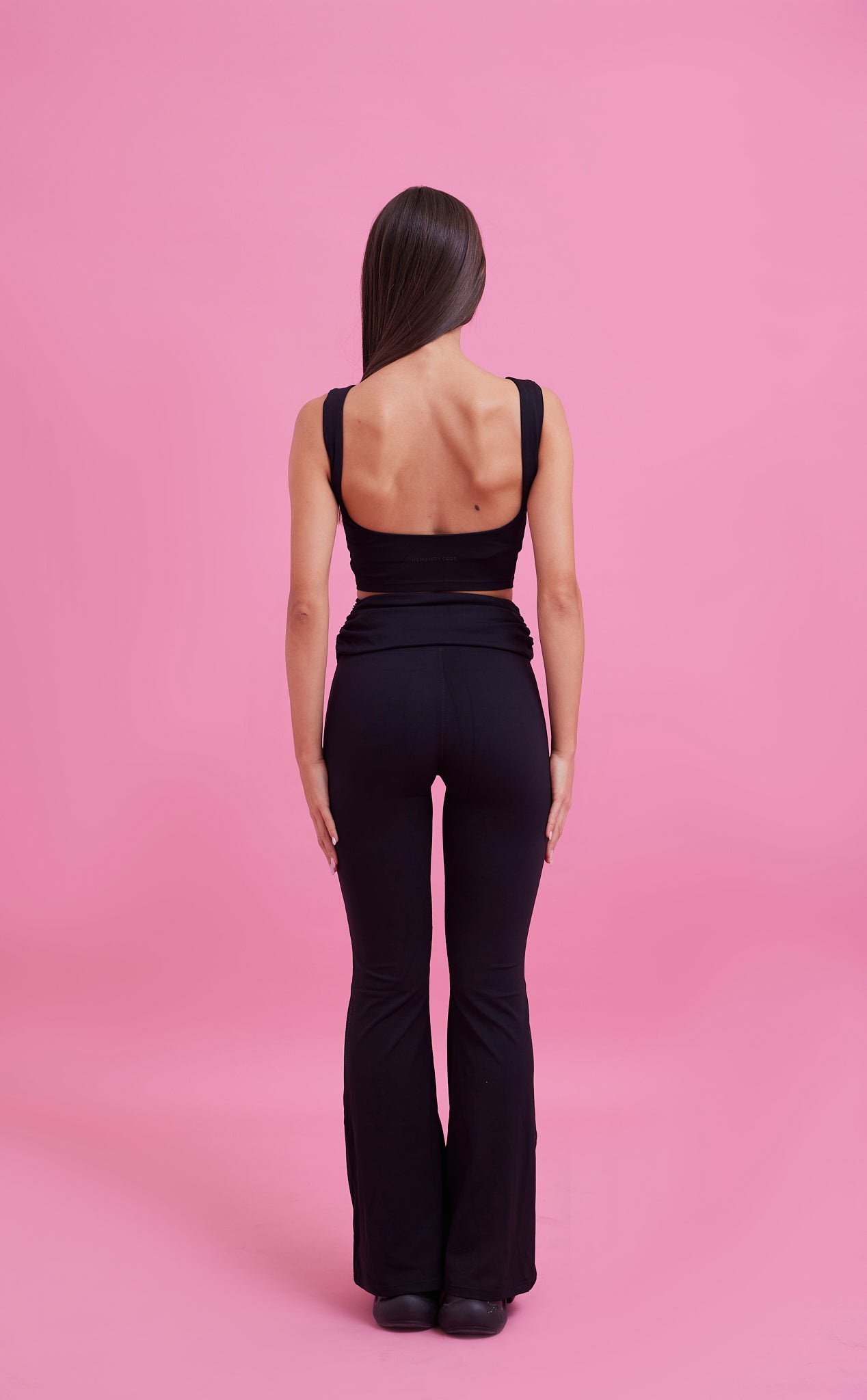 SilkContour Airbrushed Flare Pant in black