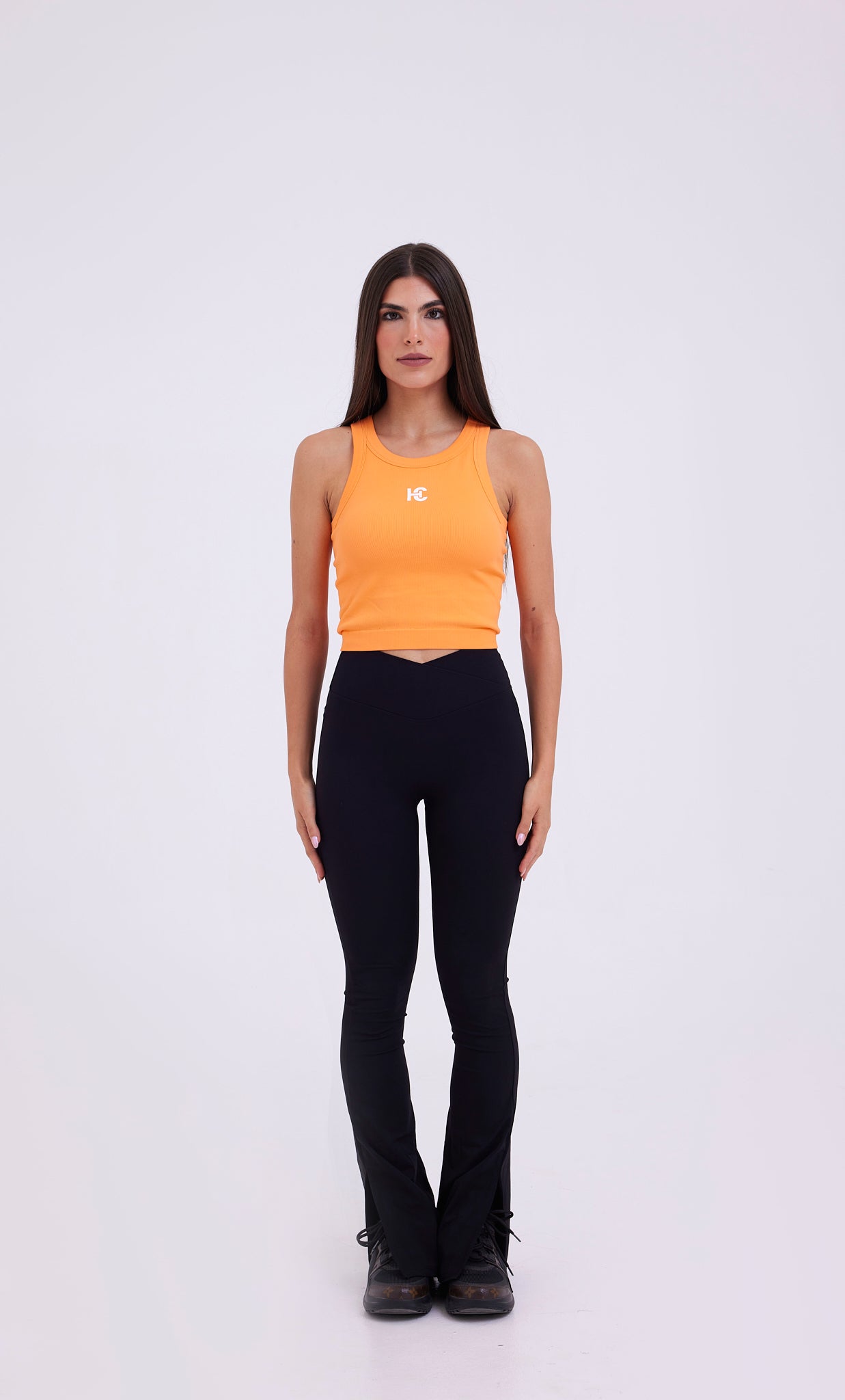 SoftSkin 2-IN-1 BRA TANK IN MANGO limited edition