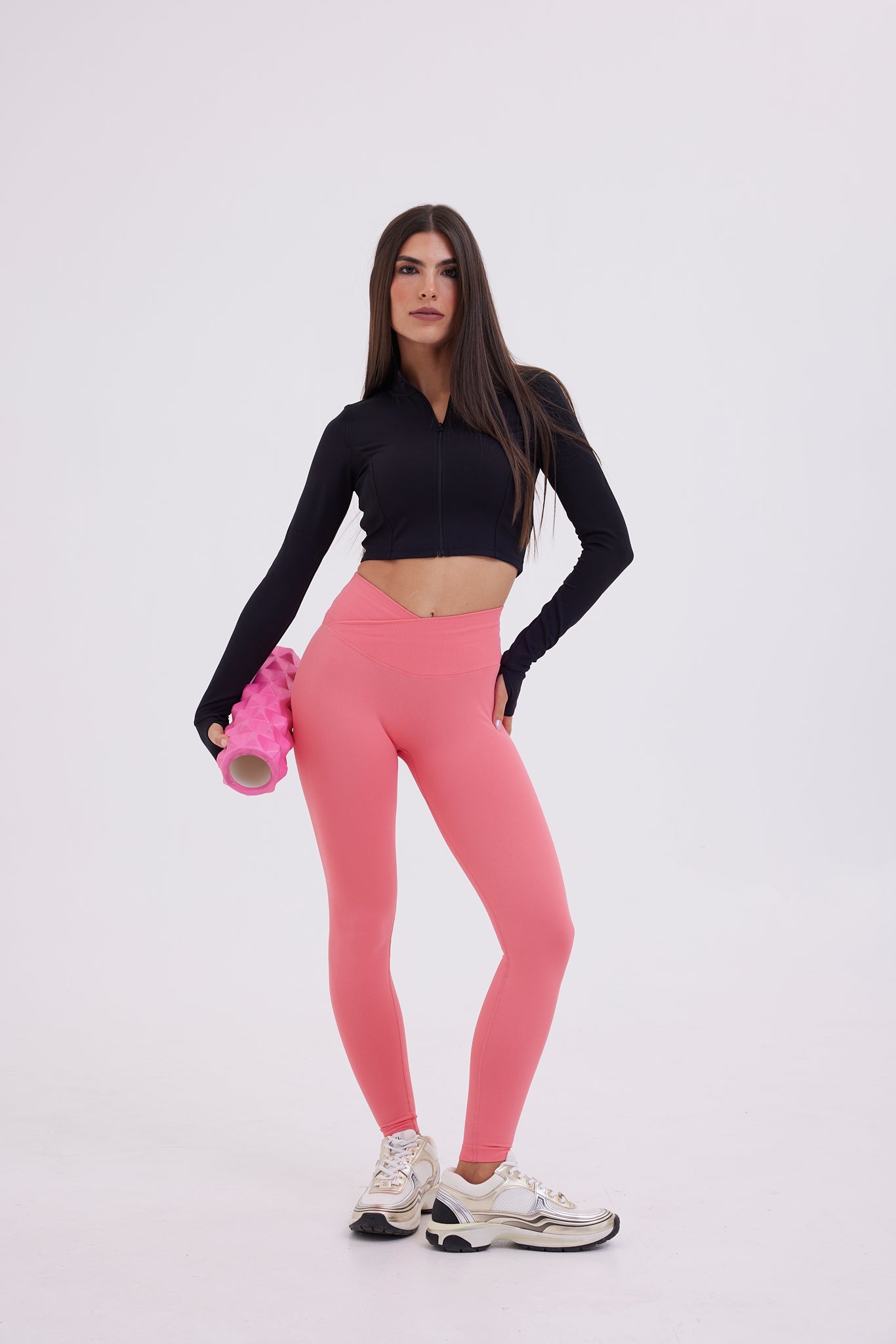 SuperSculpt AIRLIFT CROSSOVER LEGGING in bubble gum