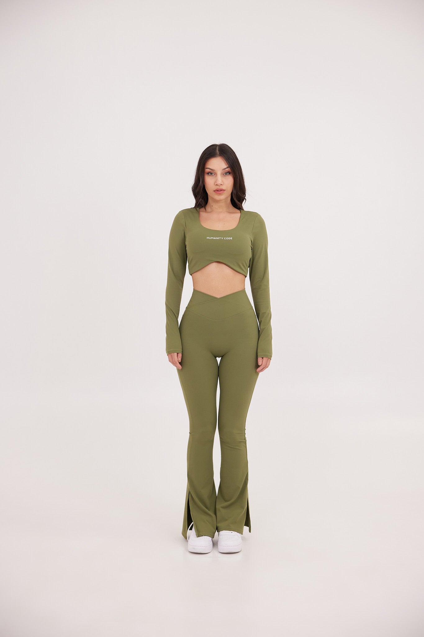 SOFTSKIN FLARE YOGA SET Olive Green